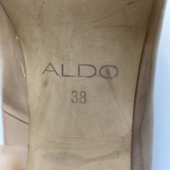 π β¨ Aldo Nude Patent Leather Platform Stiletto Heels | Size 38 - Picture 8 of 12